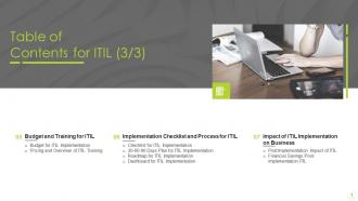 Information technology infrastructure library itil it powerpoint presentation slides