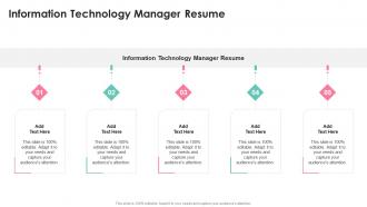 Information Technology Manager Resume In Powerpoint And Google Slides Cpb