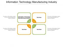 Information technology manufacturing industry ppt powerpoint presentation cpb