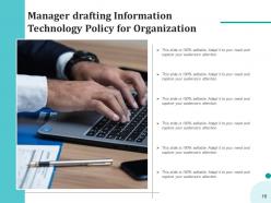 Information Technology Policy Governance Framework Process Development Management