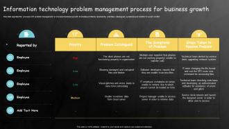 Information Technology Problem Management Process For Business Growth