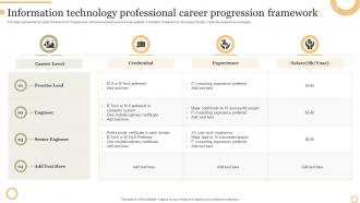 Information Technology Professional Career Progression Framework