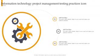 Information Technology Project Management Testing Practices Icon
