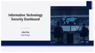 Information Technology Security Dashboard PPT Template AT