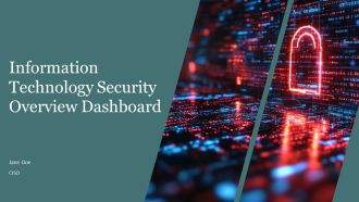 Information Technology Security Overview Dashboard PPT Graphics AT