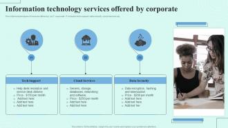 Information Technology Services Offered By Corporate