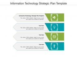 Information technology strategic plan template ppt powerpoint presentation model samples cpb