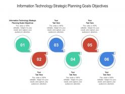 Information technology strategic planning goals objectives ppt powerpoint presentation outline guide cpb