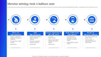 Information Technology Trends In Healthcare Sector