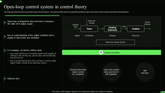 Information Theory Open Loop Control System In Control Theory