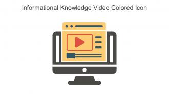 Informational Knowledge Video Colored Icon In Powerpoint Pptx Png And Editable Eps Format