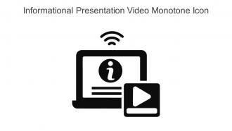 Informational Presentation Video Monotone Icon In Powerpoint Pptx Png And Editable Eps Format