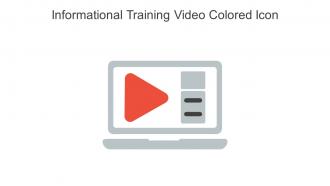 Informational Training Video Colored Icon In Powerpoint Pptx Png And Editable Eps Format