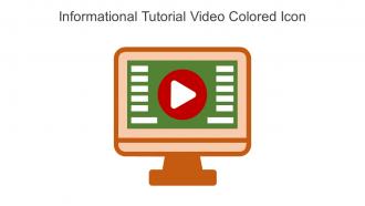 Informational Tutorial Video Colored Icon In Powerpoint Pptx Png And Editable Eps Format