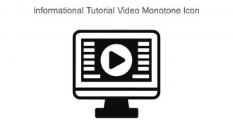 Informational Tutorial Video Monotone Icon In Powerpoint Pptx Png And Editable Eps Format