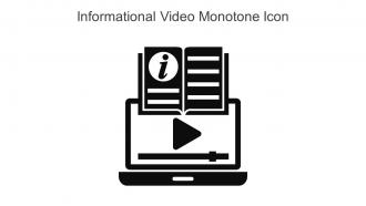 Informational Video Monotone Icon In Powerpoint Pptx Png And Editable Eps Format