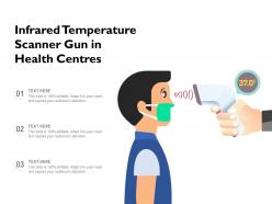 Infrared temperature scanner gun in health centres
