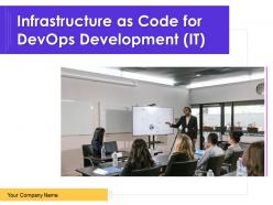 Infrastructure as code for devops development it powerpoint presentation slides