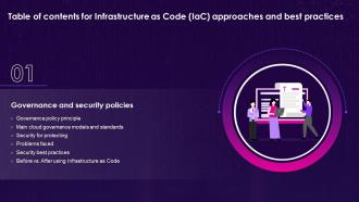 Infrastructure As Code Iac Approaches And Best Practices For Table Of Contents