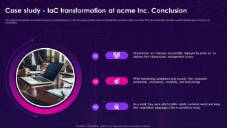 Infrastructure As Code Iac Case Study Iac Transformation At Acme Inc Conclusion