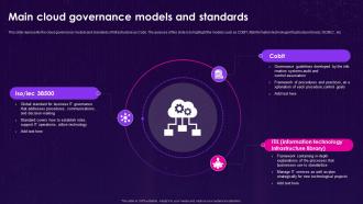 Infrastructure As Code Iac Main Cloud Governance Models And Standards