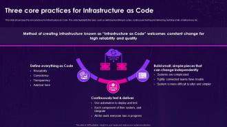Infrastructure As Code Iac Three Core Practices For Infrastructure As Code