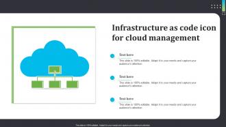 Infrastructure As Code Icon For Cloud Management