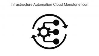 Infrastructure Automation Cloud Monotone Icon In Powerpoint Pptx Png And Editable Eps Format