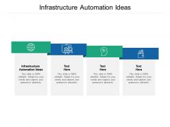 Infrastructure automation ideas ppt powerpoint presentation model objects cpb