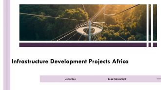 Infrastructure Development Projects Africa PPT Designs AT