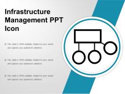 Infrastructure management ppt icon