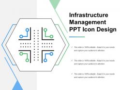 Infrastructure management ppt icon design