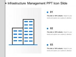 Infrastructure management ppt icon slide