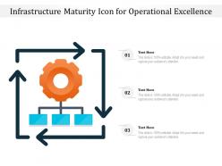 Infrastructure maturity icon for operational excellence