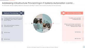Infrastructure provisioning in it systems automation contd cios initiatives strategic optimization