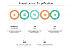 Infrastructure simplification ppt powerpoint presentation file visual aids cpb