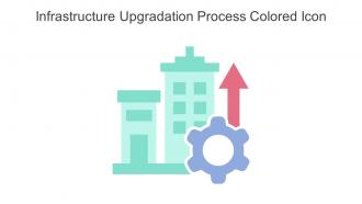 Infrastructure Upgradation Process Colored Icon In Powerpoint Pptx Png And Editable Eps Format