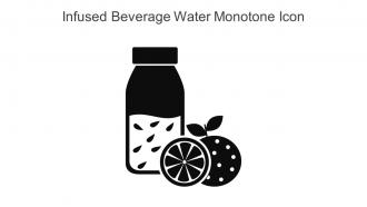 Infused Beverage Water Monotone Icon In Powerpoint Pptx Png And Editable Eps Format