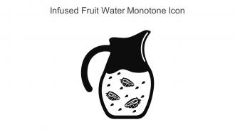 Infused Fruit Water Monotone Icon In Powerpoint Pptx Png And Editable Eps Format