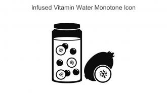 Infused Vitamin Water Monotone Icon In Powerpoint Pptx Png And Editable Eps Format