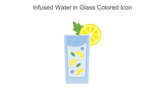 Infused Water In Glass Colored Icon In Powerpoint Pptx Png And Editable Eps Format