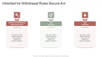 Inherited Ira Withdrawal Rules Secure Act In Powerpoint And Google Slides Cpb