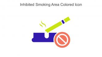 Inhibited Smoking Area Colored Icon In Powerpoint Pptx Png And Editable Eps Format