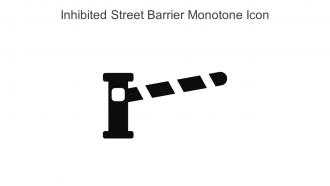 Inhibited Street Barrier Monotone Icon In Powerpoint Pptx Png And Editable Eps Format
