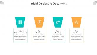 Initial disclosure document ppt powerpoint presentation icon portrait cpb