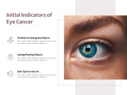 Initial indicators of eye cancer