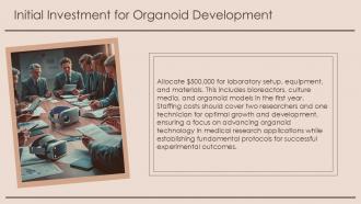 Initial Investment For Organoid Development Organoid PPT Graphics ST AI SS