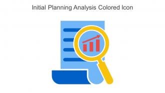 Initial Planning Analysis Colored Icon In Powerpoint Pptx Png And Editable Eps Format