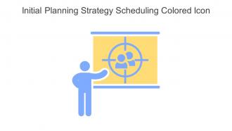 Initial Planning Strategy Scheduling Colored Icon In Powerpoint Pptx Png And Editable Eps Format