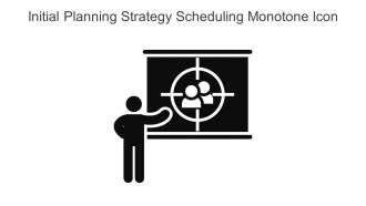 Initial Planning Strategy Scheduling Monotone Icon In Powerpoint Pptx Png And Editable Eps Format